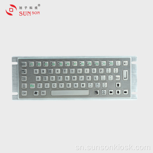 Yakasimbiswa Metal Keyboard neTrack Ball